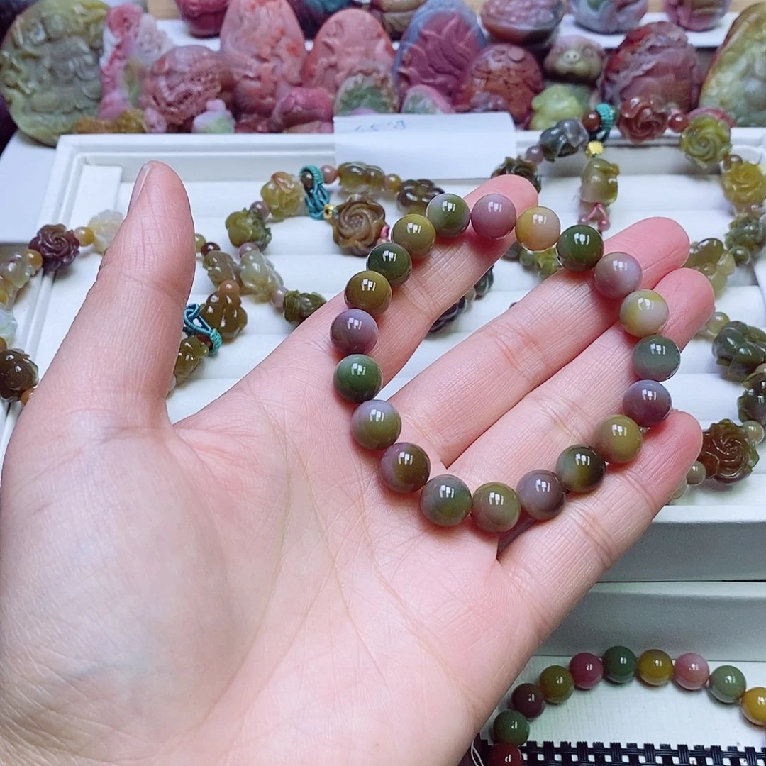 玛瑙/玉髓盐源玛瑙手链未镶嵌