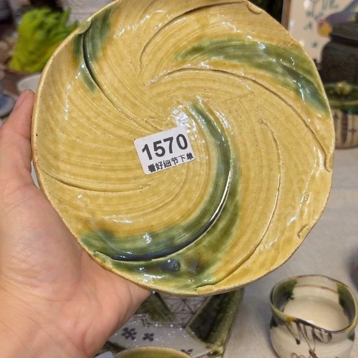 陶泥一个碟子好看的