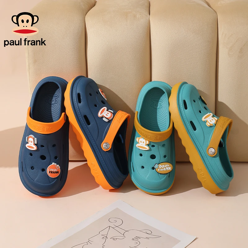 大嘴猴洞洞鞋女夏季办公室凉鞋男厚底踩屎感情侣款外穿海边沙滩鞋