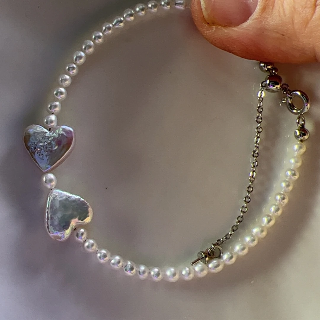 淡水珍珠合金手绳