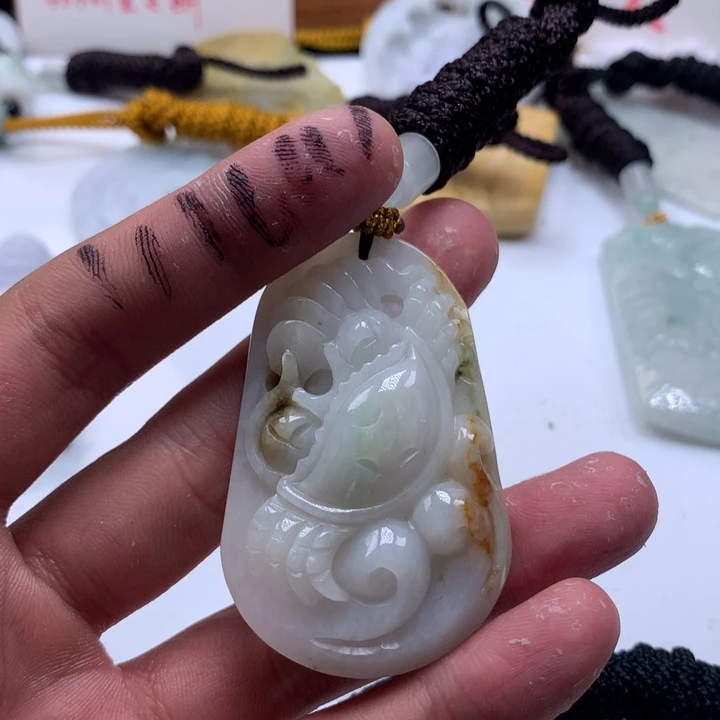 颈饰未镶嵌翡翠保真天然a货翡翠