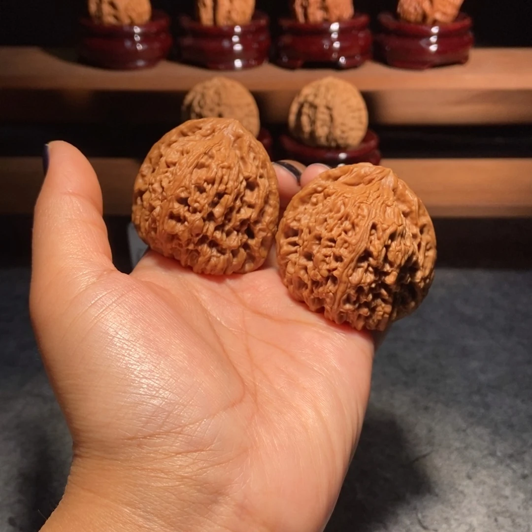 核桃手串/手链逐鹿南疆无修全品红皮44