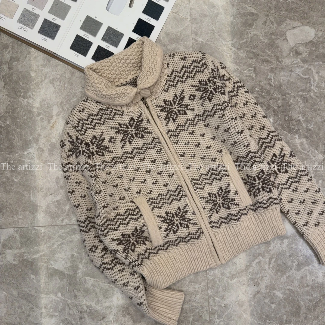 The Artizzi《尔岛拿铁》慵懒秋冬设计韩版针织开衫毛衣