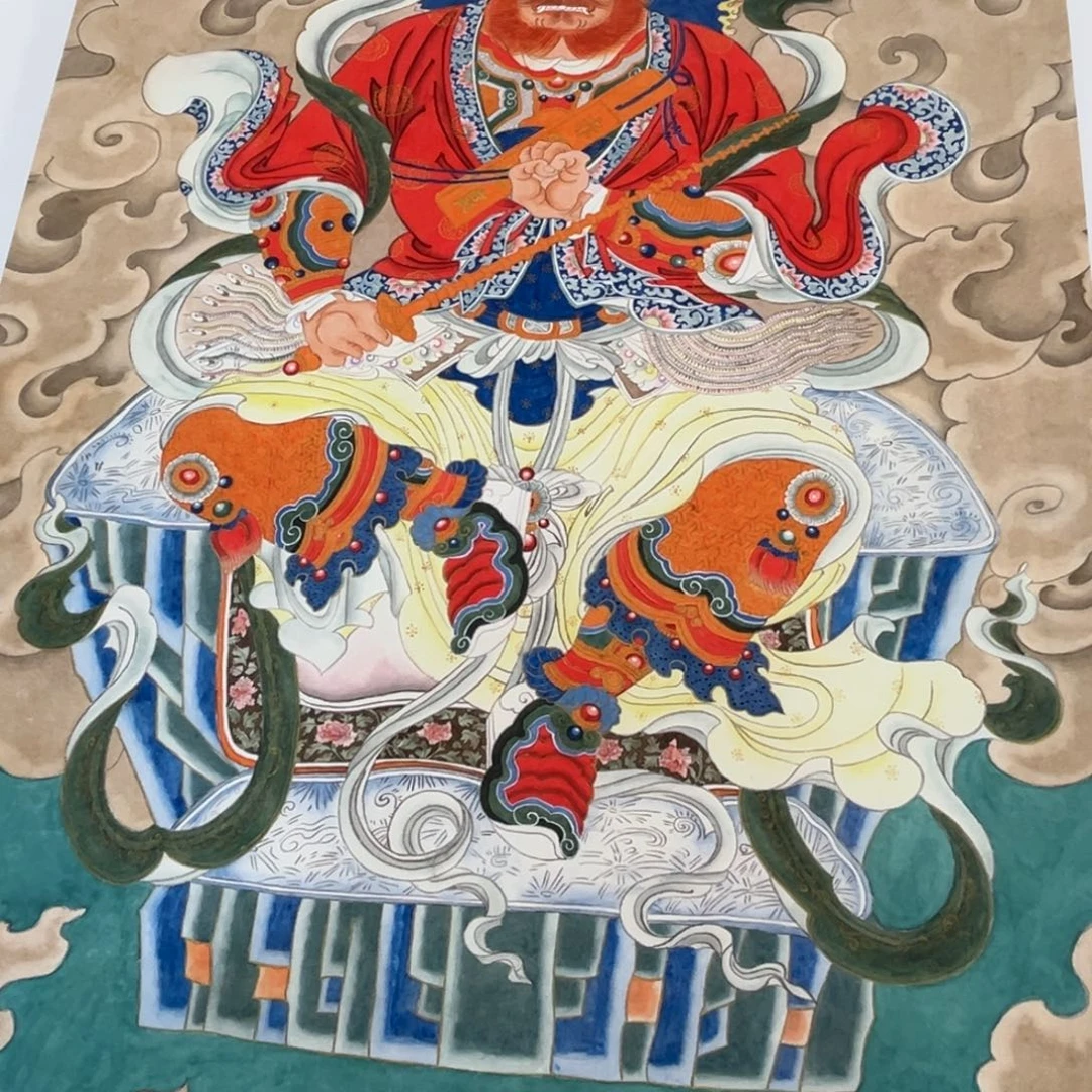 许***明国画李老师王灵官画芯