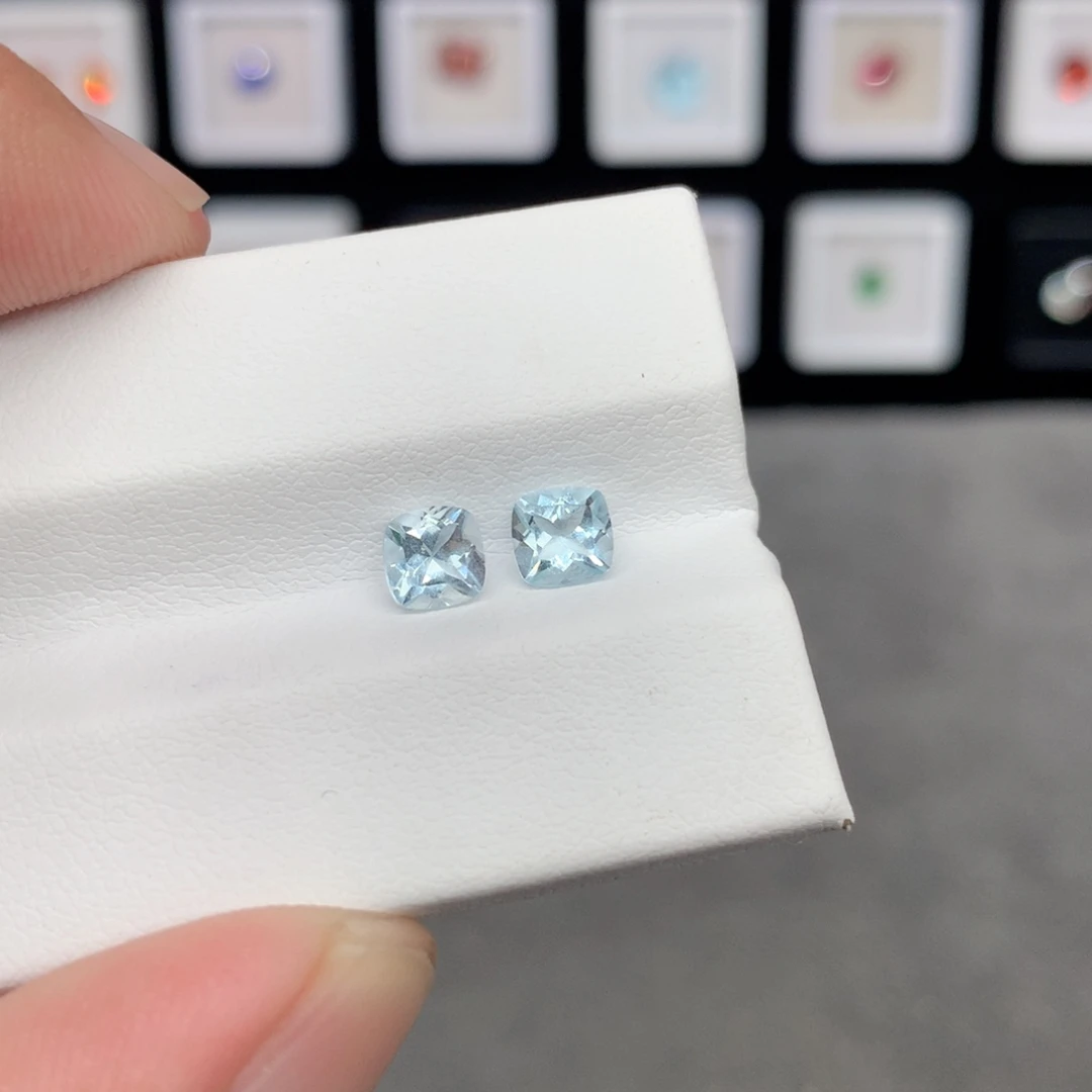 裸石海蓝宝石5*5mm