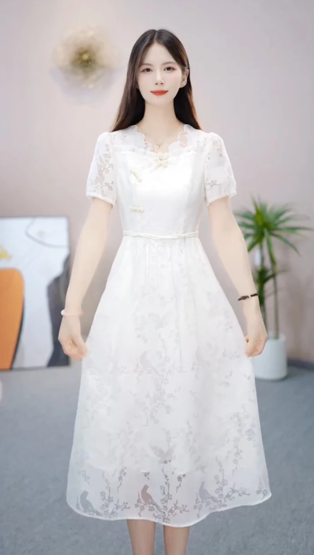 [依橙服饰] KK942 # 2025  新款  减龄 收腰 显瘦  连衣裙