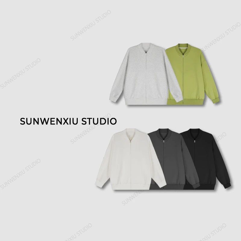 swx studio3店 “棒球外套”空气层系列秋天刚需百搭简约卫衣外套