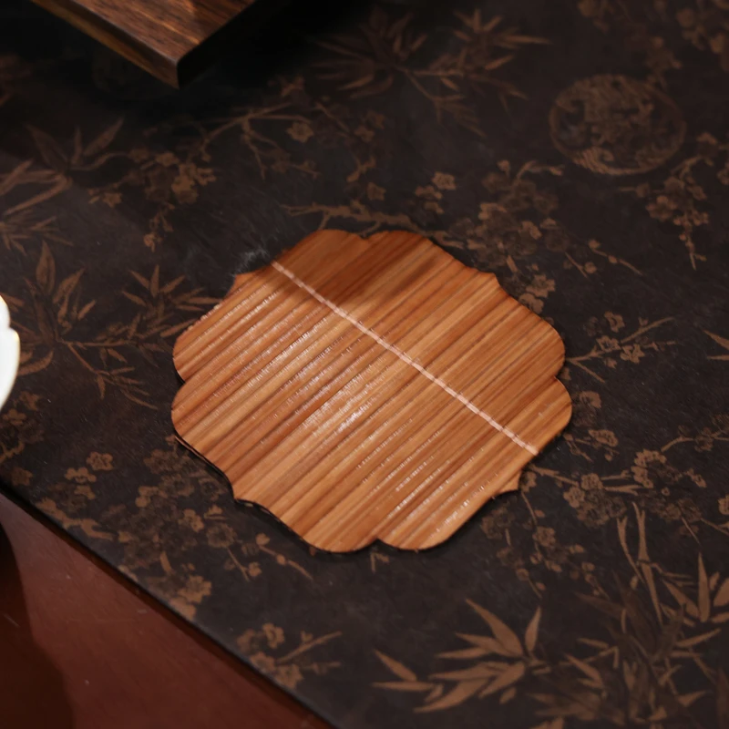 【见珊】小如意竹杯垫10*10（福0011）