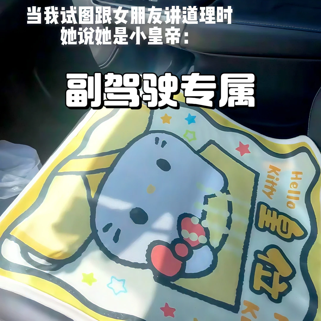 副驾驶女朋友专属座垫老婆汽车坐垫四季通用办公椅夏天坐垫车载款