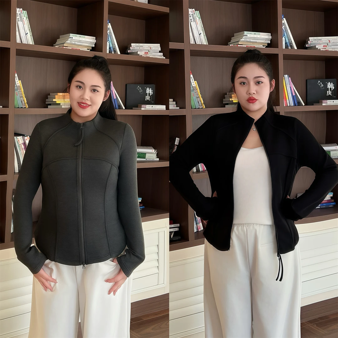 大码女装秋季显瘦花契200斤胖mm小立领收腰鱼骨拼短外套12592-F