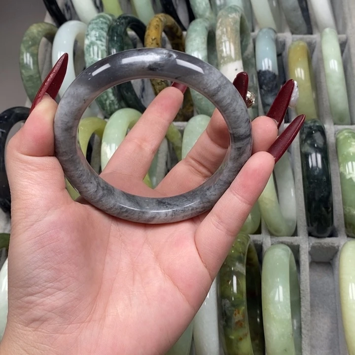 蛇纹石玉手镯未镶嵌129