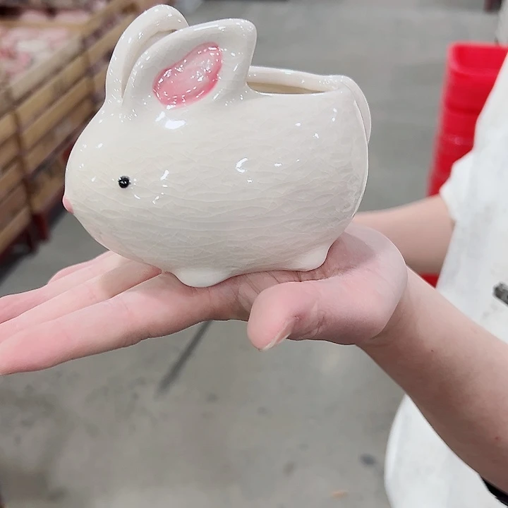 有孔.凑满10元发货多肉陶瓷花盆！