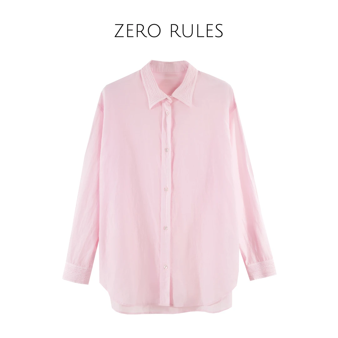 25072379【超凡粉衬衫】高定桑蚕丝Chao细棉定制超凡粉色真丝衬衫