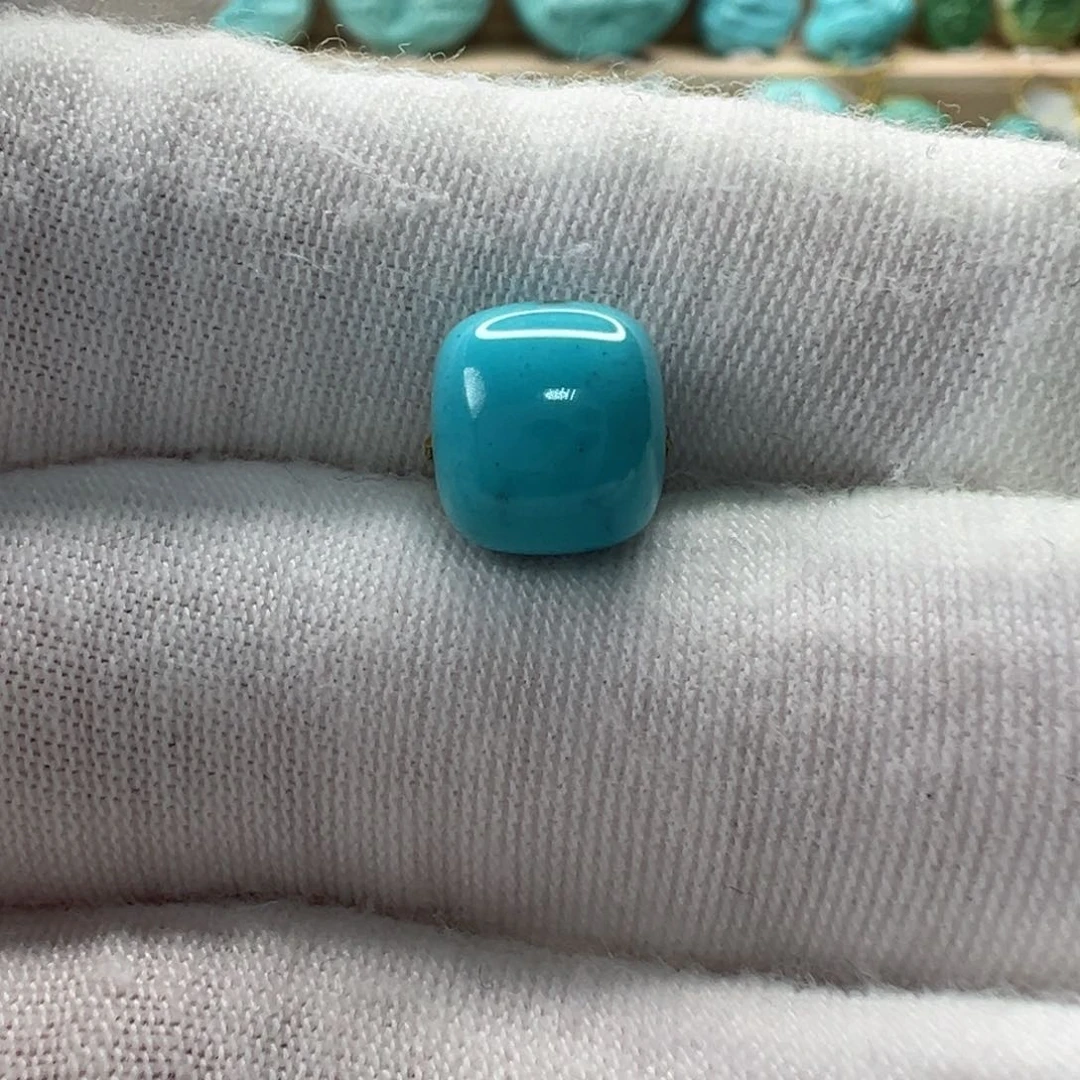 未镶嵌绿松石老型珠9x8mm