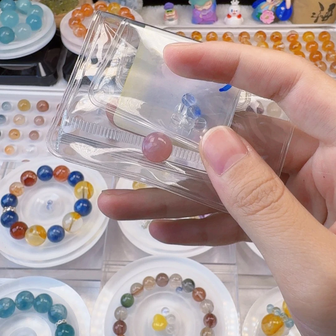 水晶手链未镶嵌紫马粉