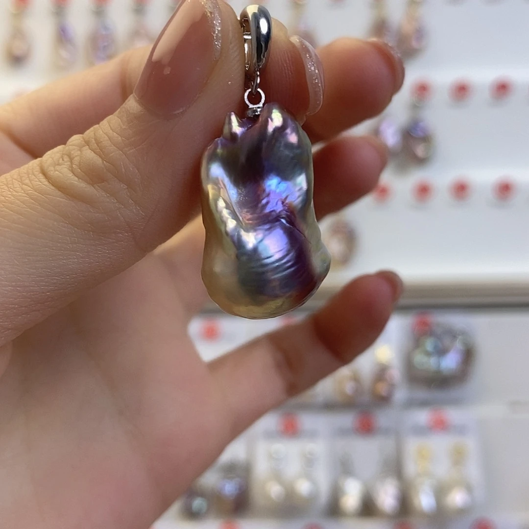 淡水珍珠颈饰银S925镶嵌琳*