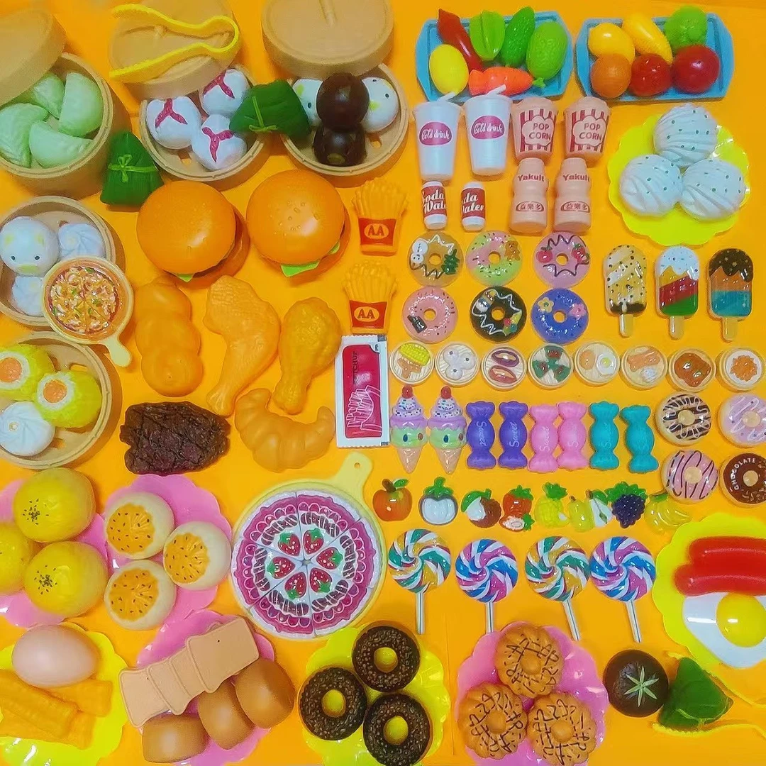 儿童过家家厨房玩具早点蔬果仿真玩具宝宝益智认知点心蒸笼包子