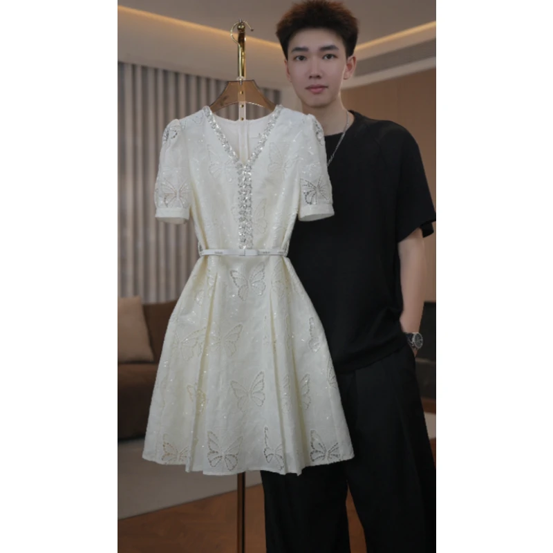 【语馨服饰】3009夏季上新百搭显气质收腰连衣裙