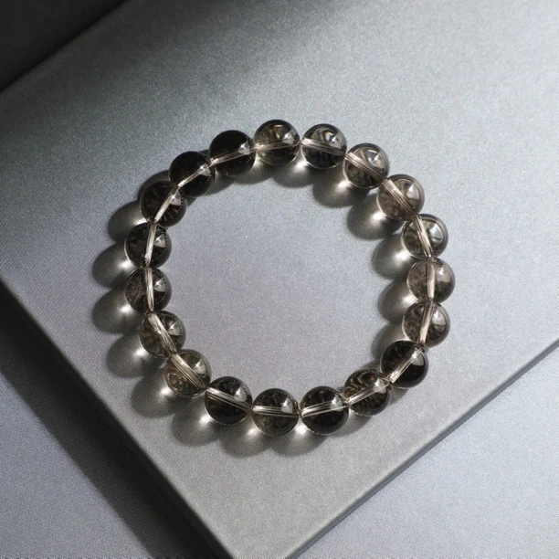 （桃）茶水晶10mmmm+一条