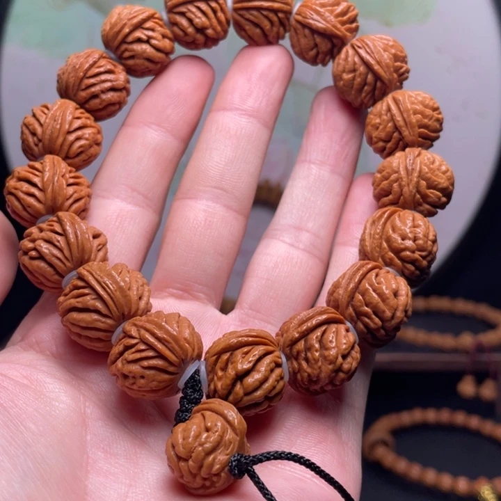 手串桃核19刺龙手持