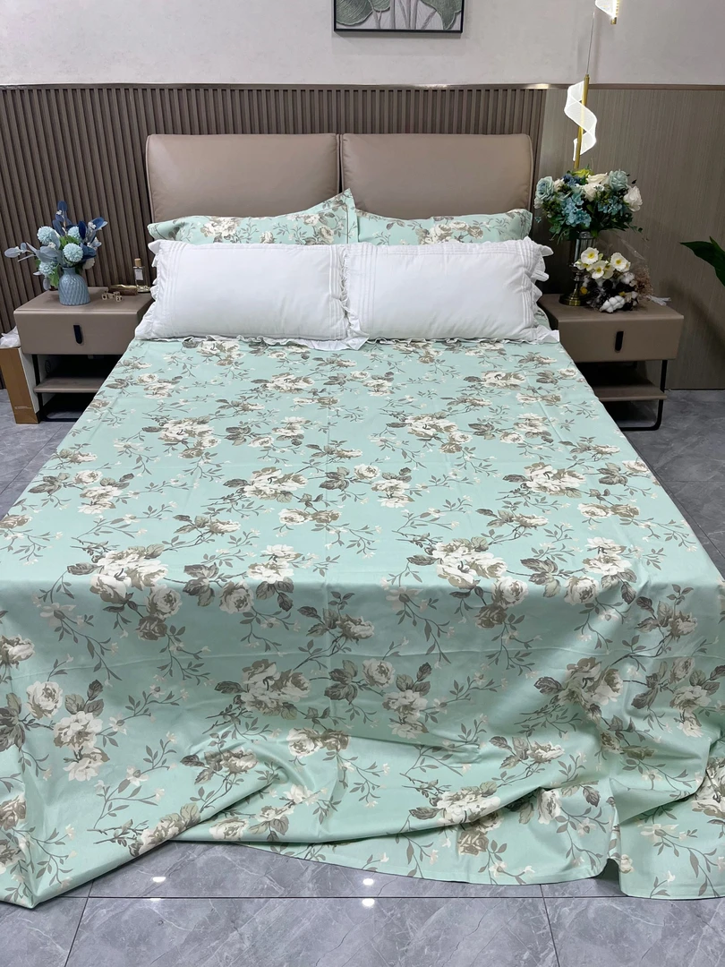 大帆布三件套高品全棉床单枕套精纺大帆布纯棉 夏季软凉席板正