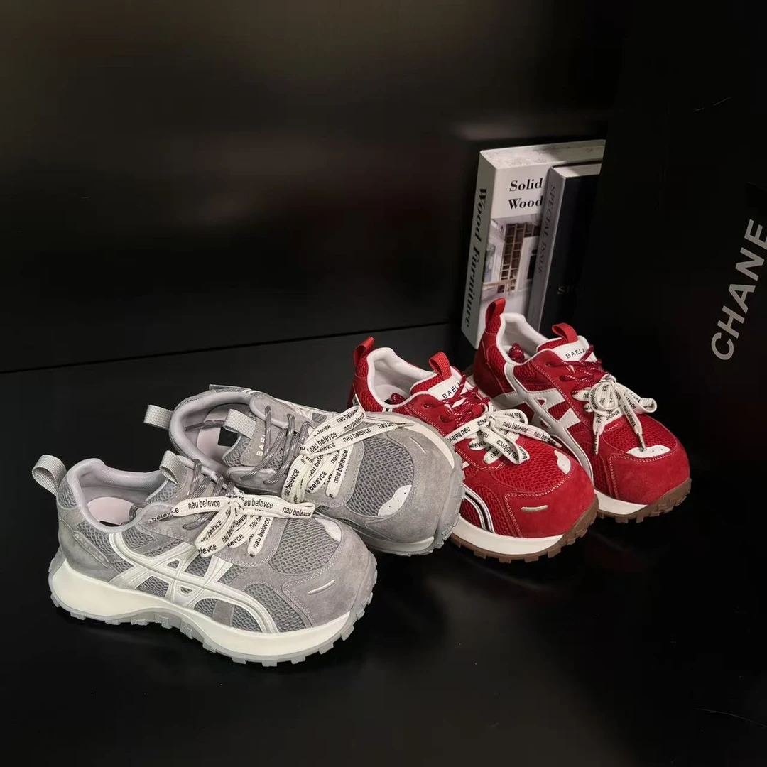 【迷你小泡芙】厚底增高德训鞋女2026新款圆头单里休闲鞋123059