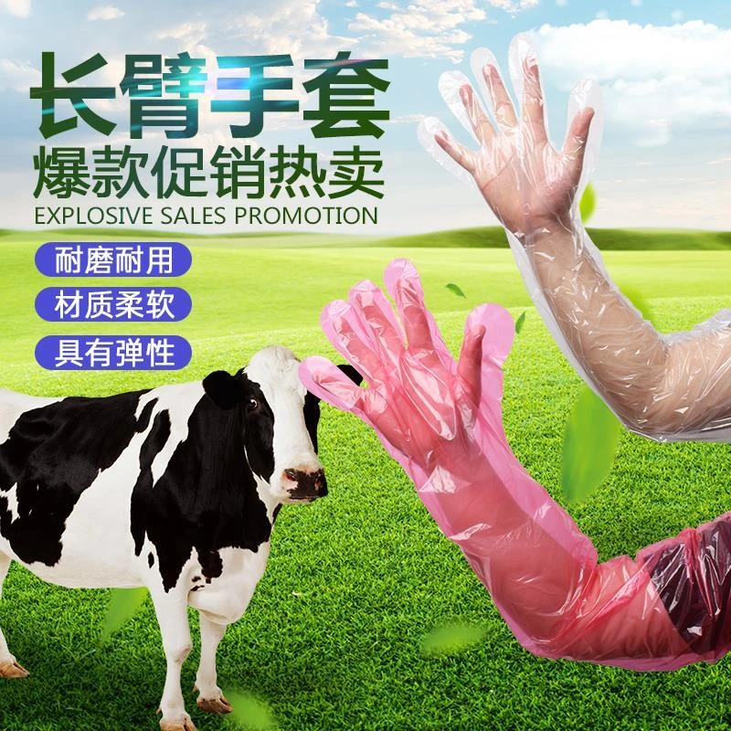 兽用一次性长臂手套羊牛用母猪助产长壁检查掏猪养殖兽医接生手套