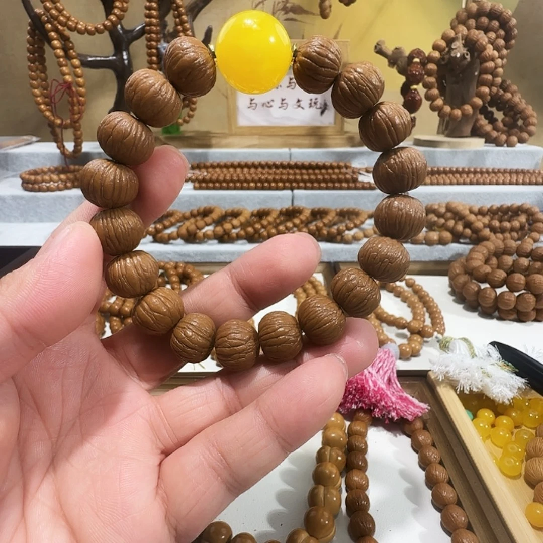 手串猴头核桃原皮原色猴头手串土豪