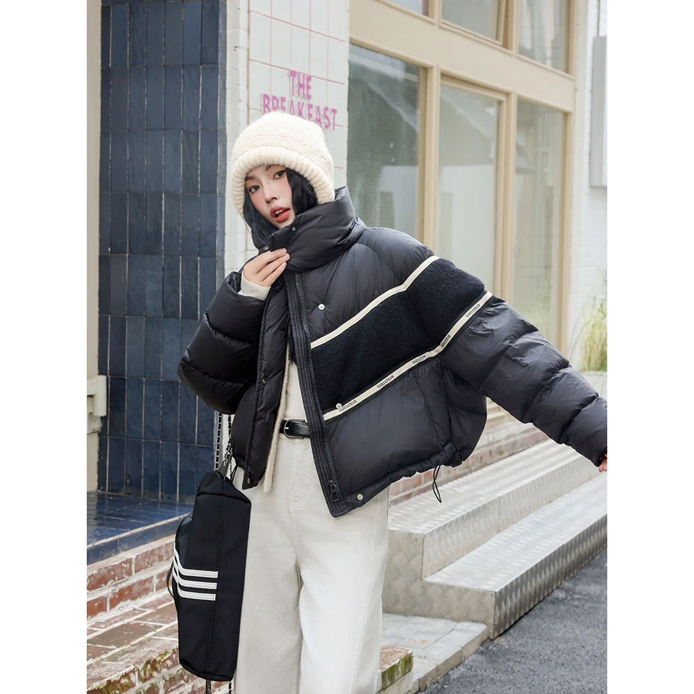 9035羽绒服2024年爆款正品冬季宽松白鸭绒时尚外套