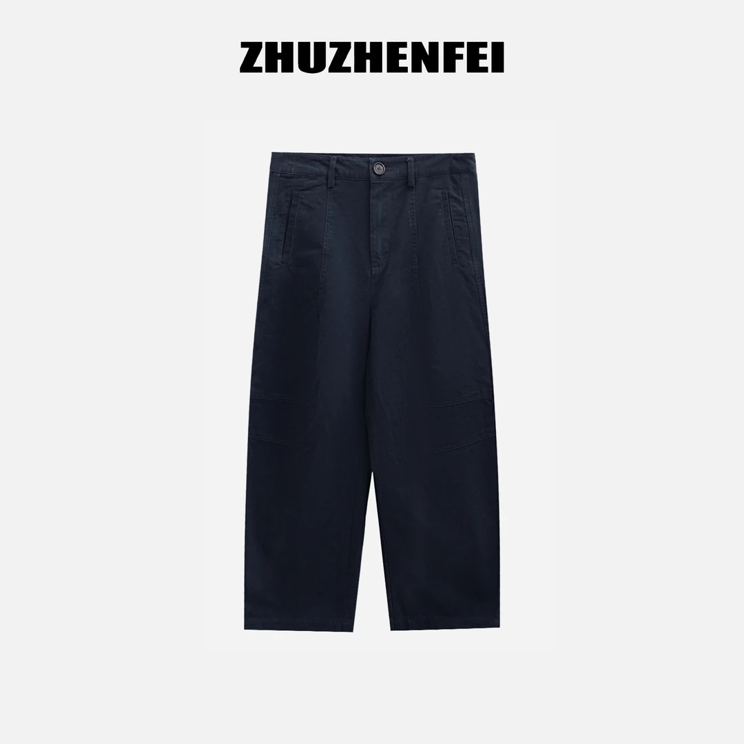 ZHUZHENFEI【舒逸随心】流光风舒适时尚百搭宽松休闲弯刀裤Z353115