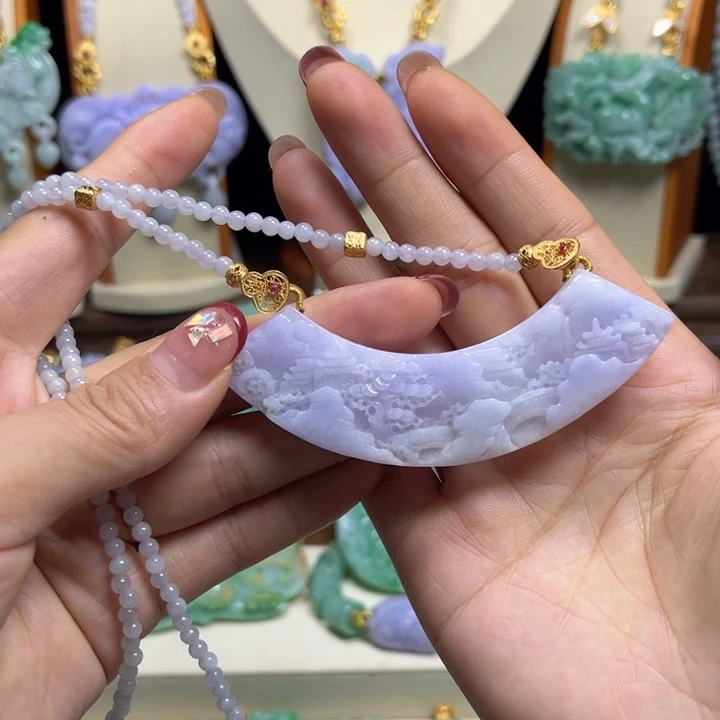 翡翠未镶嵌颈饰天然翡翠