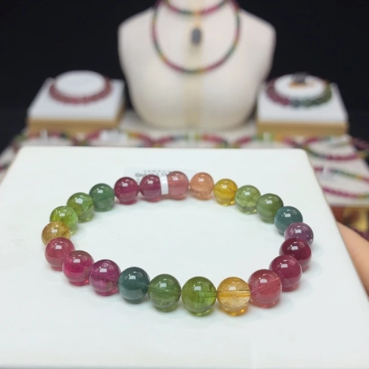 未镶嵌碧玺手链8.2mm±