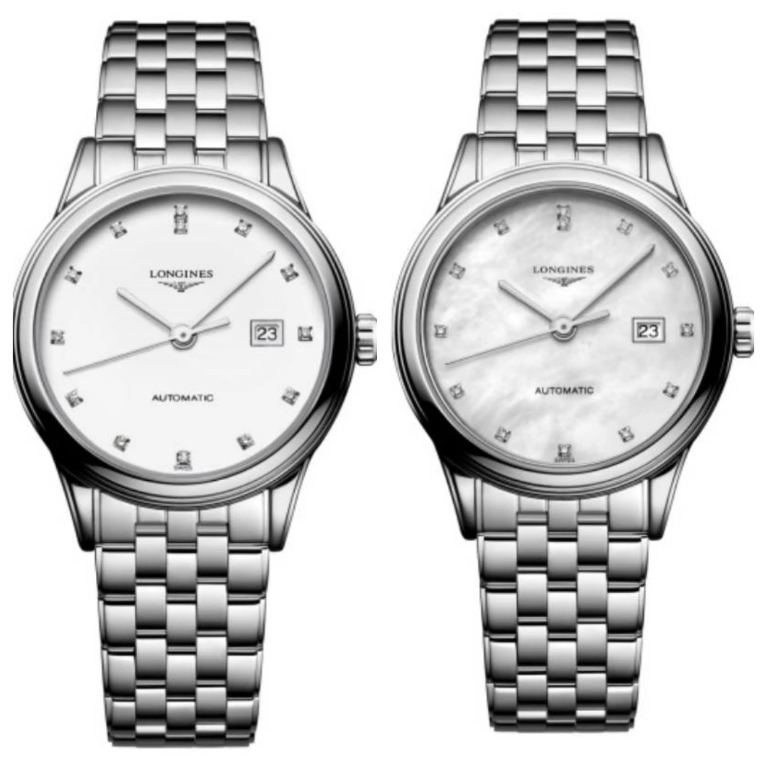 99新 Longines/浪琴 军旗374/机械/钻石刻度/表径30mm/女士腕表