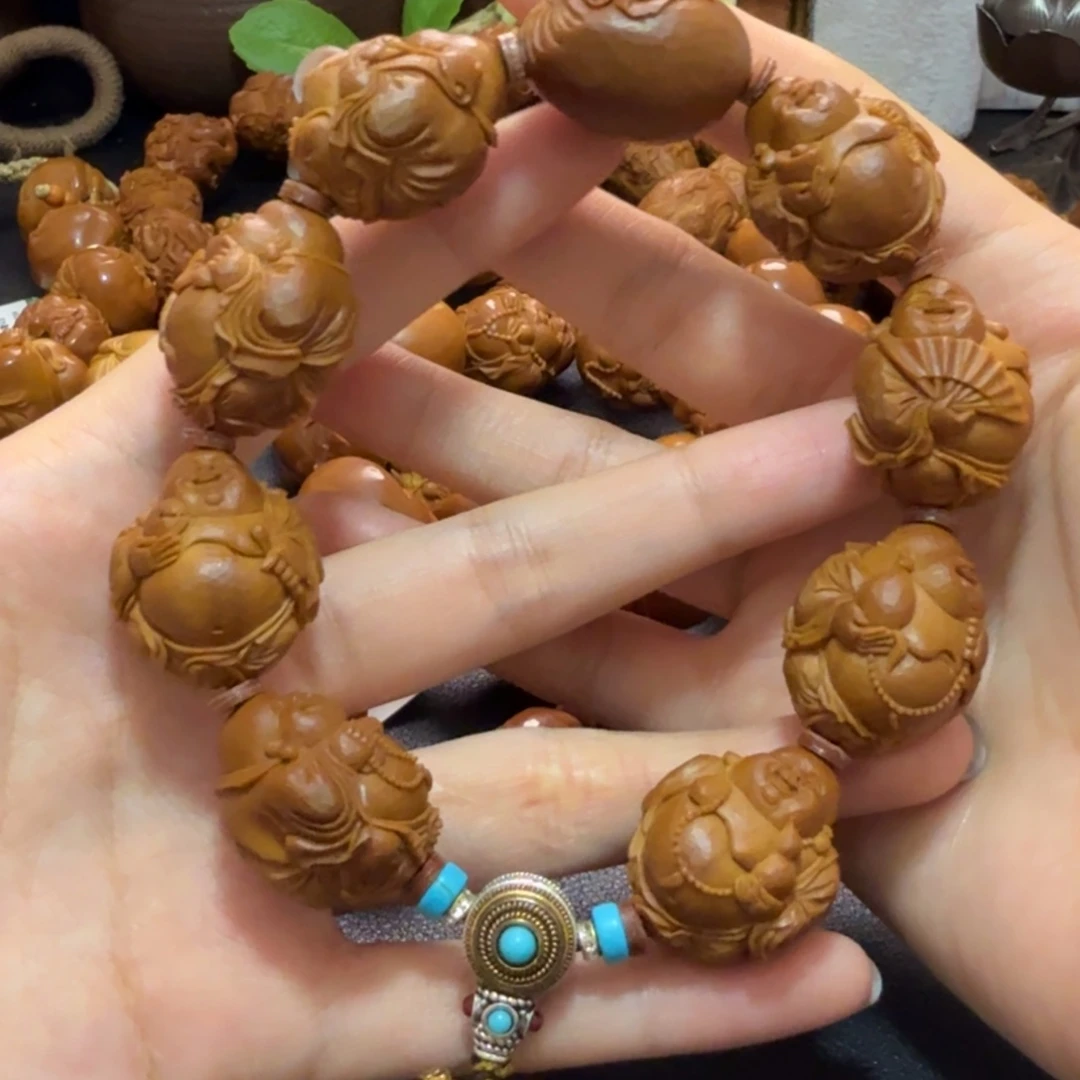 橄榄核手串弥勒佛