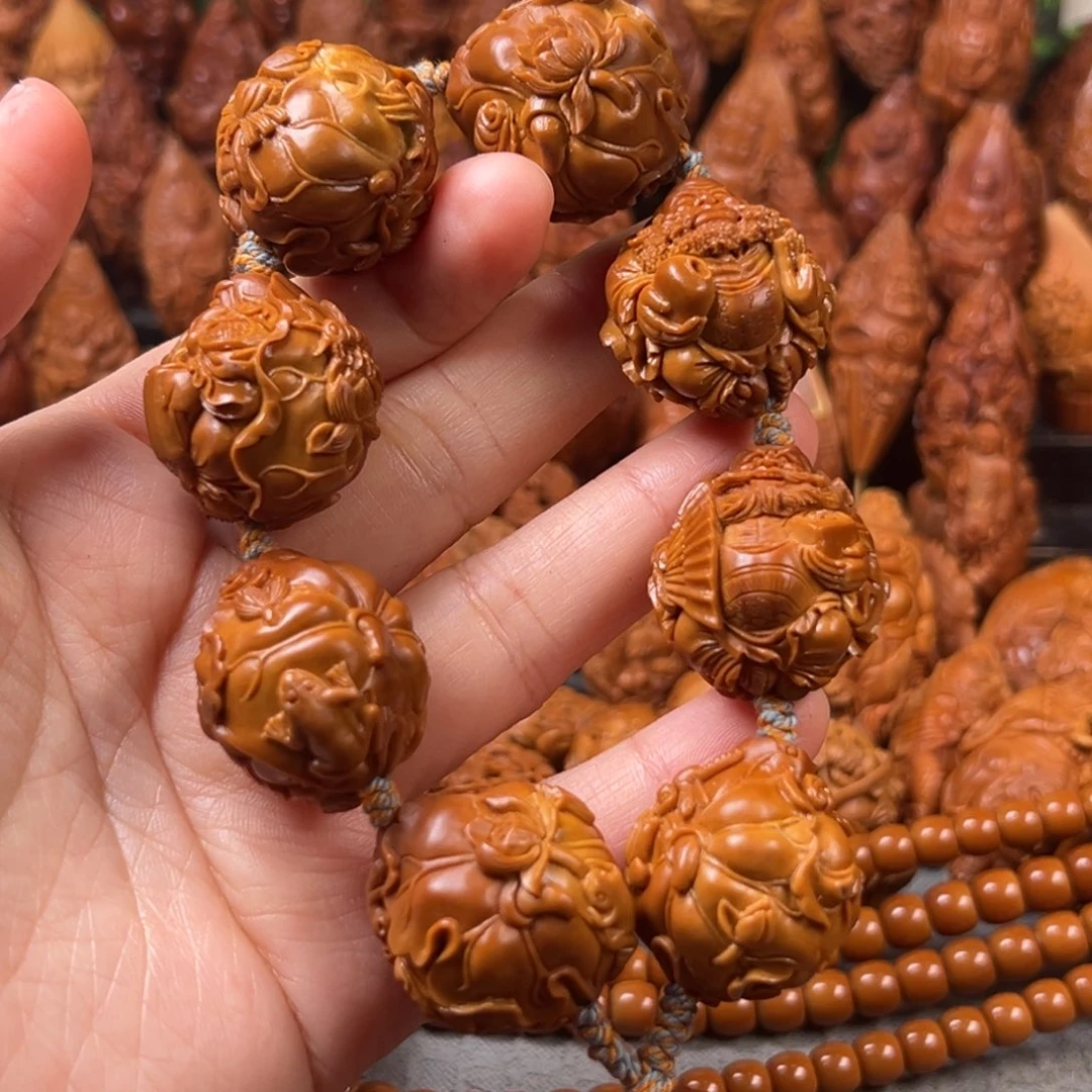 一***～橄榄核手串/手链核雕