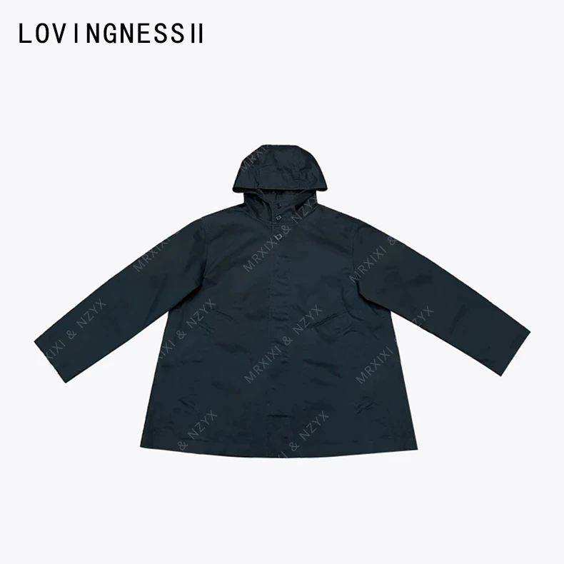 2025春夏新款小众设计休闲宽松百搭显瘦连帽机场风衣外套上衣女