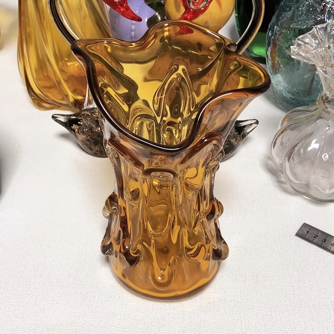 琥珀琉璃摆件花瓶