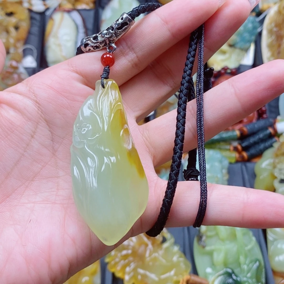 合金蛇纹石玉项链
