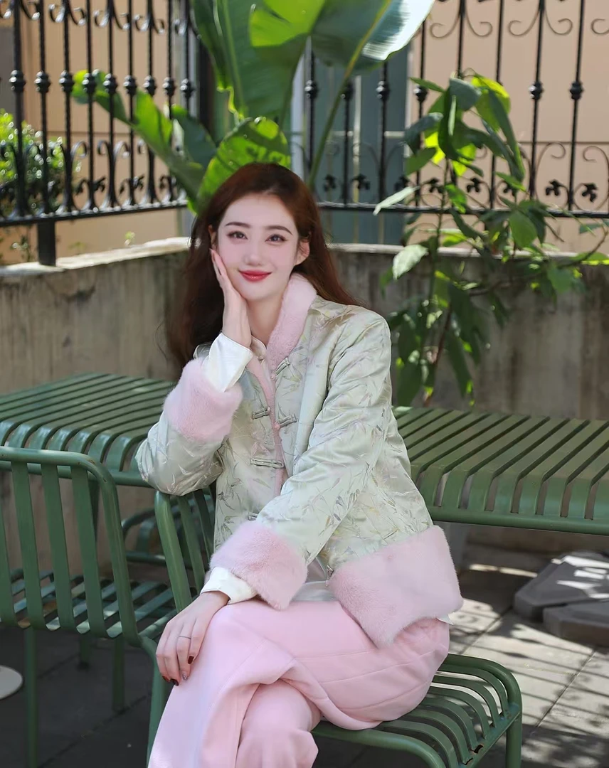 《晶晶定制》冬季正肩气质显瘦新中式高级短款外套3202