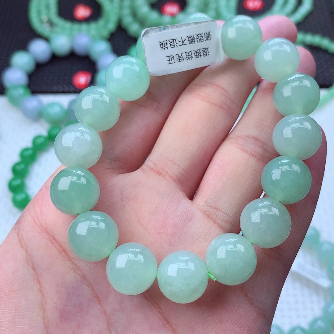 翡翠未镶嵌毛衣链卡13