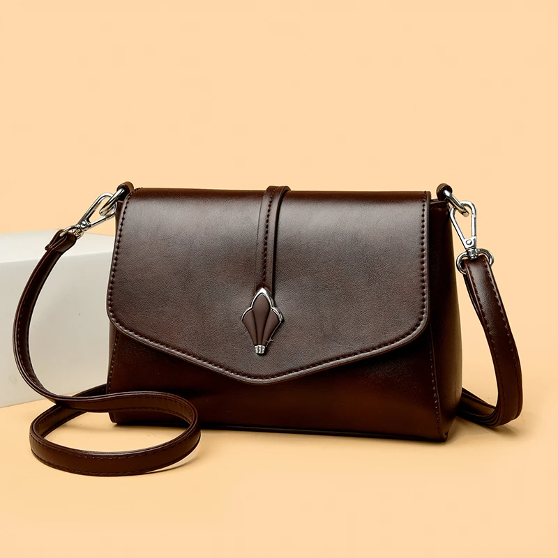 玫瑰袋鼠中年女士单肩包2025新款百搭送妈妈婆婆斜挎小包包软皮包