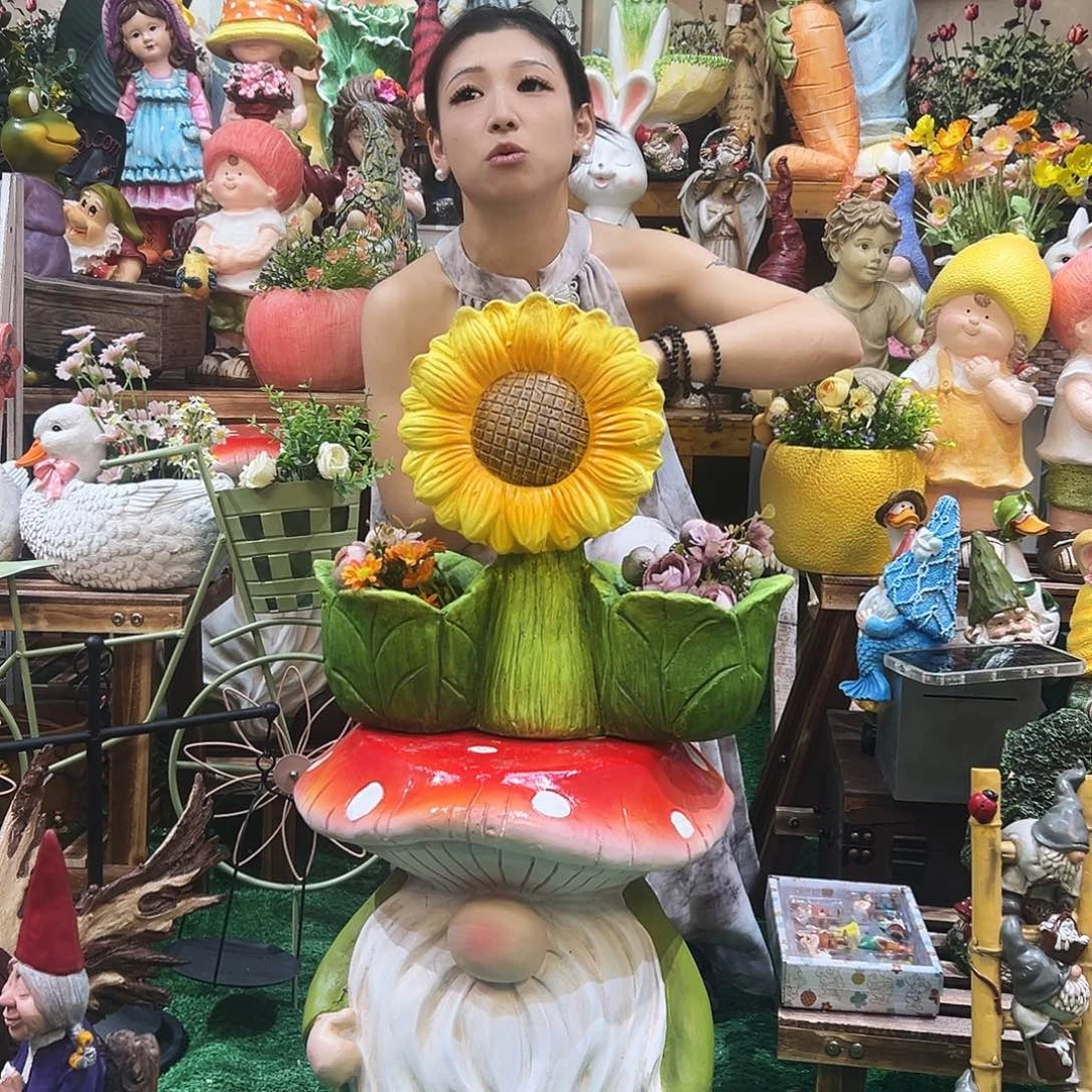 花园摆件红红火火