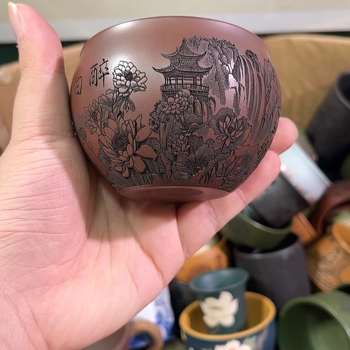 茶杯紫砂全手工紫砂主人杯