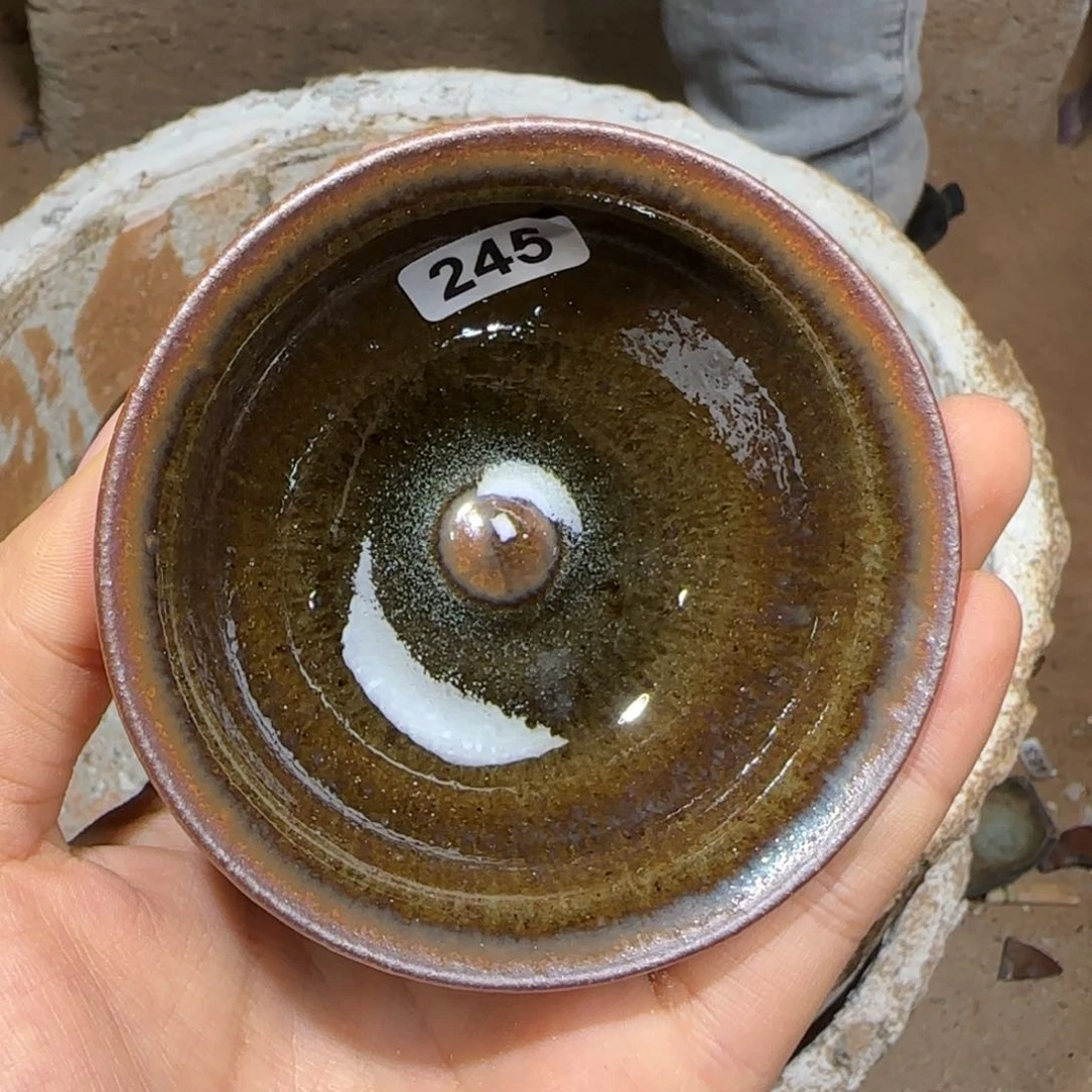 茶盏龙窑柴烧原矿原釉245