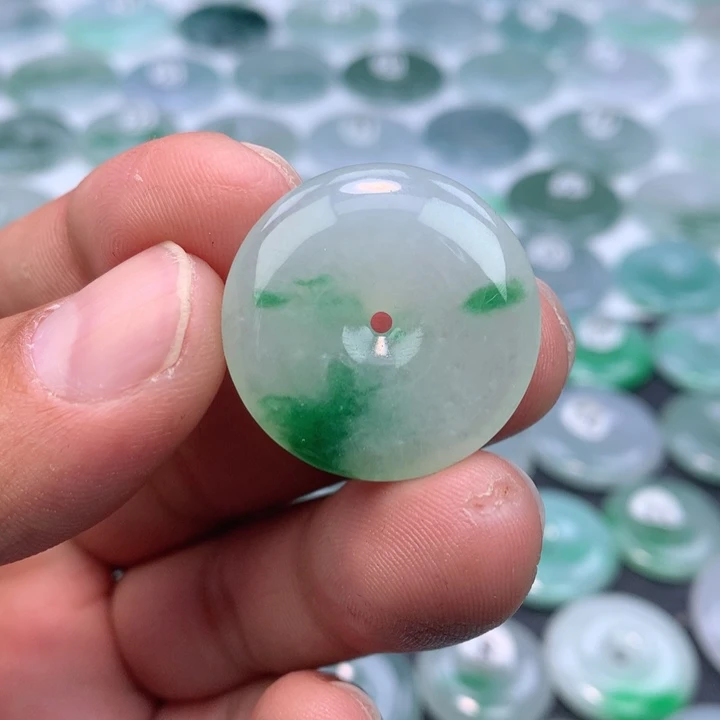 翡翠未镶嵌颈饰缅甸天然A货翡翠27.5-6.3