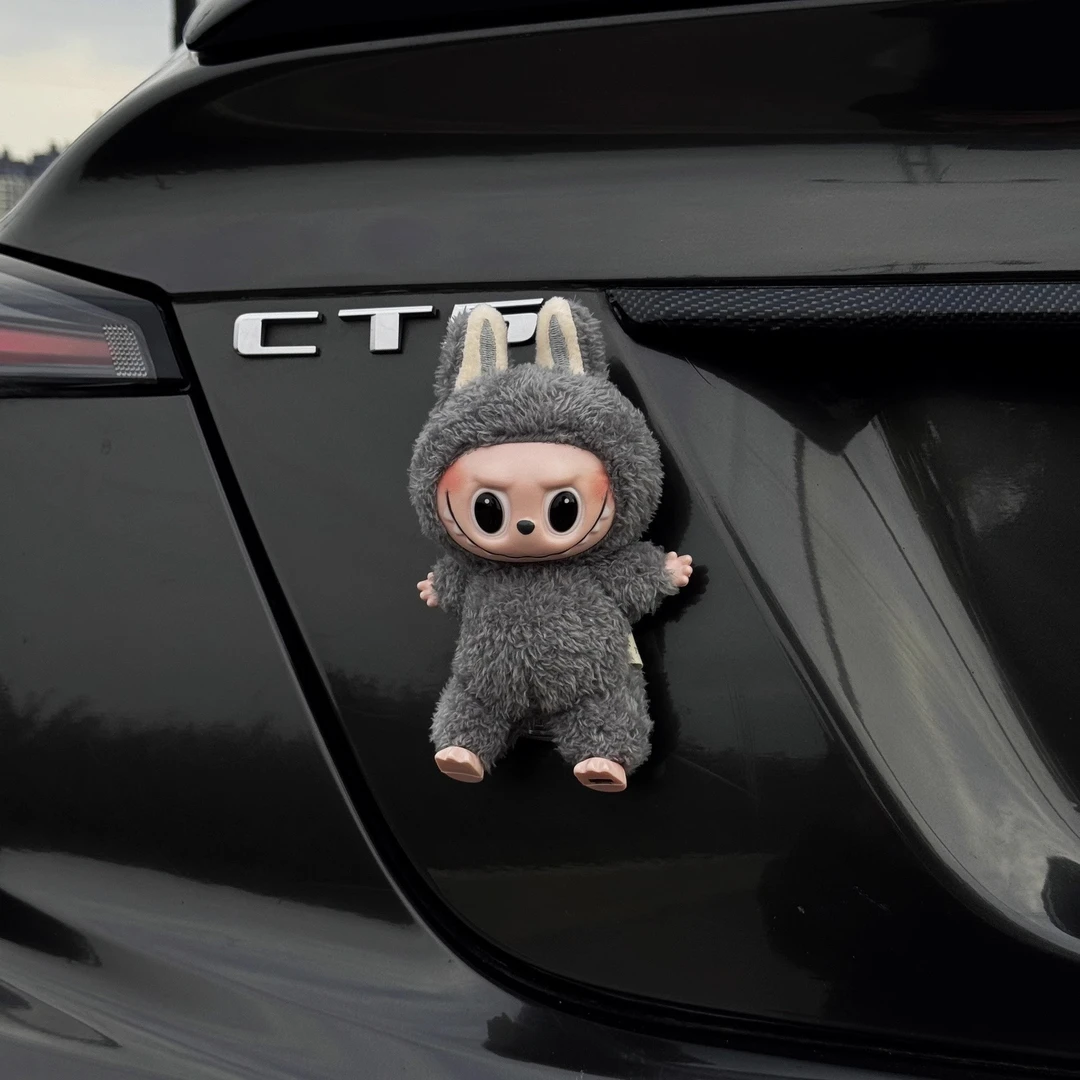 2025新款后备箱汽车尾部挂件车载电动车车外可爱车号码电话牌