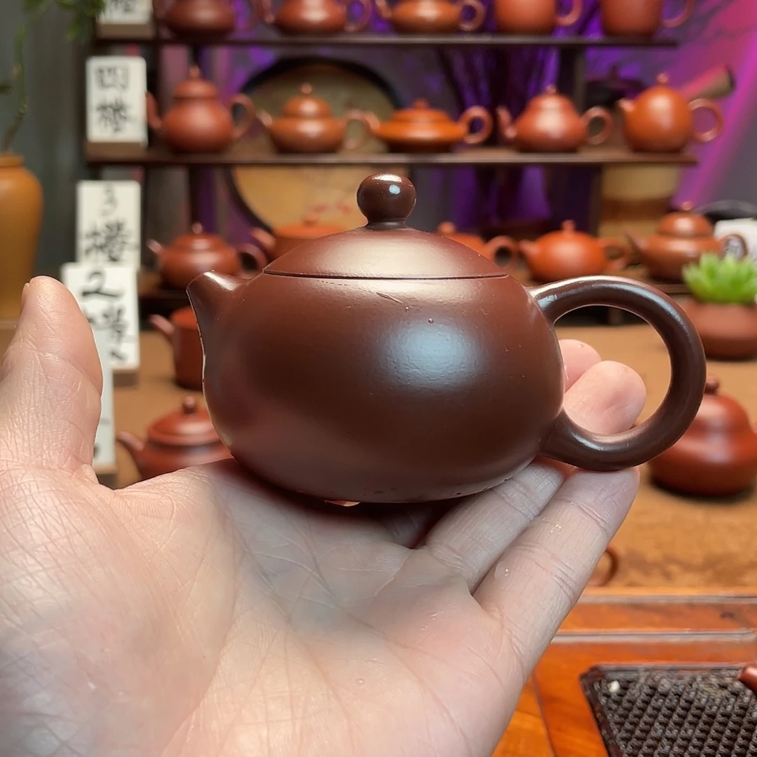 紫砂茶壶一****脑紫泥西施110c