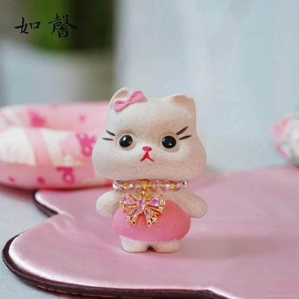 如馨·宜兴紫砂茶宠招米猫