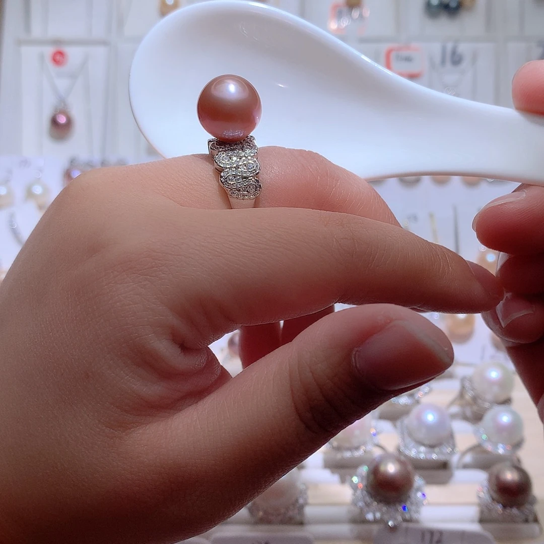 未镶嵌戒指淡水珍珠CC13mm