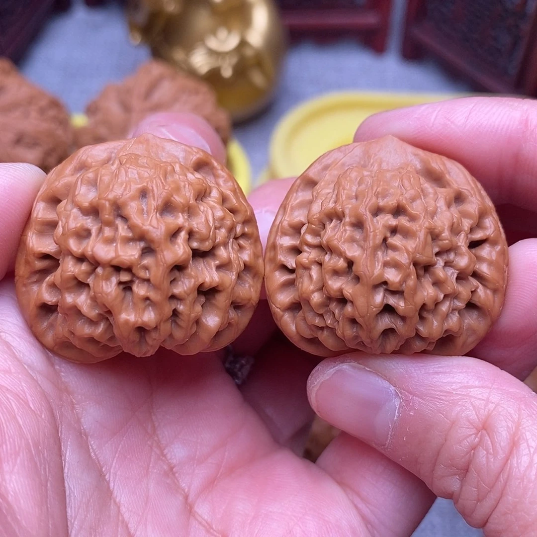 文玩核桃把件全品毕业秦闷手捻33尺